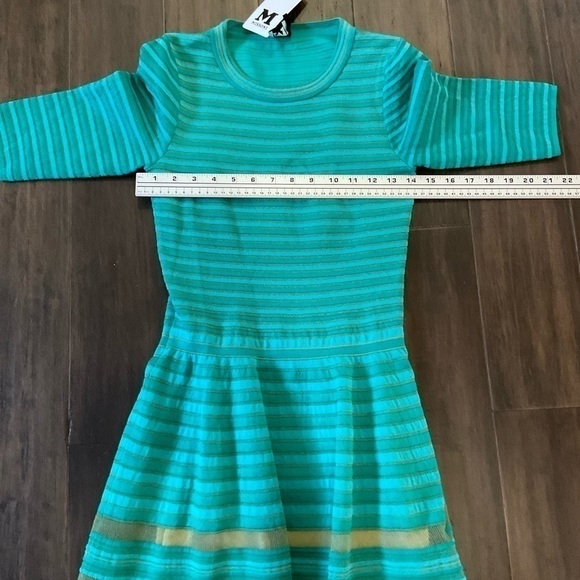 M Missoni Green Rib Stitch Fit Flare Short Dress Size: 38 XS - Picture 8 of 8